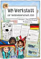 Vorschau - Unterrichtsreihen - Weltmeisterschaft 2026 - Lerntheke für Klasse 2-4 (Werkstatt zur WM 2026) - Deckblatt