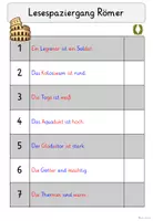 Vorschau - Arbeitsblätter - Lesespaziergang Römer 🛡️🏛️ | dreifach differenziert – Klasse 1–2 | Sachunterricht & Lesen - Seite 2