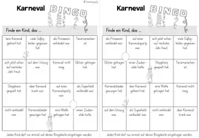 Vorschau - Arbeitsblätter - Bingo: Karneval / Fasching (Kl. 2-4) - Seite 3
