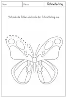 Vorschau - Arbeitsblätter - Graphomotorik Aufgaben Set - Schmetterlinge - Seite 1