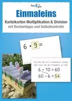 Vorschau - Aufgabenkarten - Einmaleins Karteikarten – Multiplikation & Division (Klasse 2/3) | mit Rechentipps & Selbstkontrolle - Deckblatt