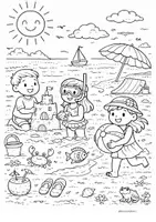 Vorschau - Mal- und Bastelvorlagen - Materialpaket Sommer/Sommerferien - Seite 3