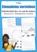 Vorschau - Arbeitsblätter - Einmaleins verstehen - Selbstlernheft - 6er, 8er und 7er Reihe - Deckblatt