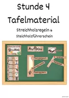 Vorschau - Fördermaterial/Inklusion - Tafelmaterial: Streichholz-Regeln & Aufbau Flamme - Seite 3