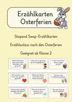 Vorschau - Aufgabenkarten - Stop and Swap Erzählkarten Osterferien - Deckblatt