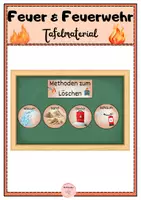 Vorschau - Fördermaterial/Inklusion - Tafelmaterial: Löschmethoden - Deckblatt