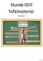 Vorschau - Fördermaterial/Inklusion - Tafelmaterial: Ausrüstung Feuerwehrmann - Seite 3