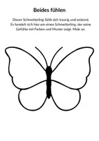 Vorschau - Arbeitsblätter - Emotionen: Schmetterling. Emotionsregulation - Deckblatt