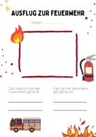 Vorschau - Anderer Materialtyp - Portfoliovorlage | Feuerwehr | Portfolio - Deckblatt