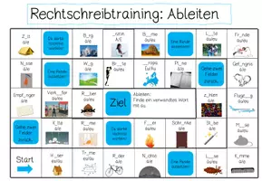 Vorschau - Spiele - Spiel: "Rechtschreibstragien"/ Ableiten #summer - Seite 2