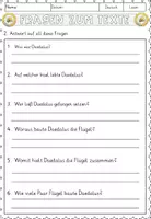 Vorschau - Arbeitsblätter - Daedalus und Ikarus, Sachtexte Lesen und verstehen Arbeitsblätter mit Lesetext, Fragen - Seite 3