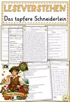 Vorschau - Arbeitsblätter - Packet : Märchen der Brüder Grimm Leseverständnis (Klasse 4–6) mit Arbeitsblättern - Seite 1