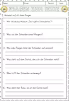 Vorschau - Arbeitsblätter - Das tapfere Schneiderlein, Lesen und verstehen Arbeitsblätter mit Lesetext, Fragen - Seite 3