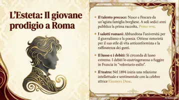 anteprima - Materiale di supporto/inclusione - Letteratura - D'Annunzio - slide - secondaria primo grado - Pagina 1