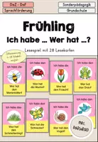 Vorschau - Arbeitsblätter - Frühling DaZ DaF Arbeitsblätter Spiele Bildkarten Materialpaket Sprachförderung - Seite 1