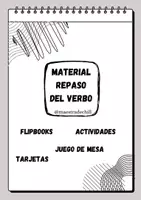 Vista previa - Refuerzo / NEE / Materiales de apoyo - Material para repasar el verbo - Portada