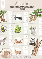 Vorschau - Arbeitsblätter - Anlaute Klasse 1 Tiere | Klammerkarten für die Freiarbeit | Anlaute hören, Anlaute zuordnen | Vorschule, Kindergarten, phonologische Bewusstheit - Deckblatt