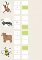 Vorschau - Arbeitsblätter - Anlaute Klasse 1 Tiere | Klammerkarten für die Freiarbeit | Anlaute hören, Anlaute zuordnen | Vorschule, Kindergarten, phonologische Bewusstheit - Seite 3