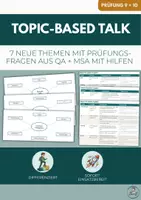 Vorschau - Arbeitsblätter - Topic-based talk: Prüfungsvorbereitung QA - Deckblatt