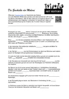 Vorschau - Stundenentwürfe - Geschichte der Malerei: Arbeitsblatt mit Lückentext und Lösung - Seite 2