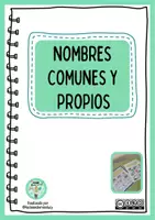 Vista previa - Hojas de trabajo - Nombres comunes y propios. Lengua - Portada
