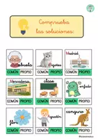 Vista previa - Hojas de trabajo - Nombres comunes y propios. Lengua - página 3