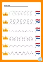 Voorbeeld - Schrijfpatronen Koningsdag - Voorblad