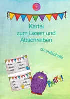 Vorschau - Stationenlernen - Materialpaket lesen, abschreiben, Wörterbuch - Deckblatt