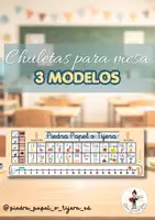 Vista previa - Refuerzo / NEE / Materiales de apoyo - Chuleta Mesa_ 3 modelos diferentes - Portada
