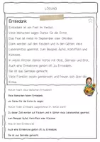 Vorschau - Arbeitsblätter - Sachtext Erntedank - Seite 2