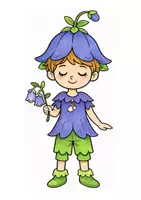 Vorschau - Mal- und Bastelvorlagen - Blumenkinder gestalten. Fensterdekoration. Girlanden - Seite 3
