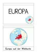 Vorschau - Merkblätter - Europa: Flipbook (Geografie & Steckbriefe) - Sachunterricht - Kl. 3/4 - Seite 1
