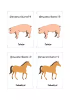 Vista previa - Juegos / Gamificación - Tarjeta de emparejar animales - página 1