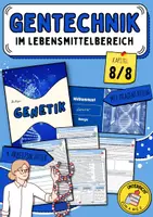 Vorschau - Arbeitsblätter - Gentechnik im Lebensmittelbereich (Grüne Gentechnik / Ziele / Selbsttest / Welthunger / Umwelt / Gesundheit / Genetik / Biologie) - Deckblatt