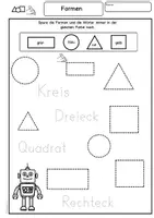 Vorschau - Arbeitsblätter - Geometrische Formen Mathe Klasse 1- Arbeitsblätter, Freiarbeit - Seite 3