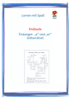 Vorschau - Spiele - Endlaute "a" und "er": Materialpaket - Seite 1