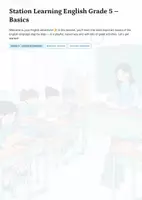 Vorschau - Unterrichtsreihen - English Stations Grade 5 | Basics Unit with Worksheets & Activities - Deckblatt