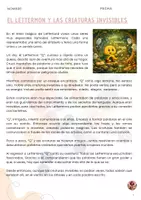 Vista previa - Hojas de trabajo - Letterland y las criatura invisibles - página 1