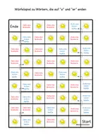 Vorschau - Spiele - Endlaute "a" und "er": Würfelspiel "a" + "er" - Seite 1