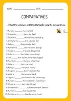 Vorschau - Arbeitsblätter - Comparatives and Superlatives- Grammar Worksheet - Seite 1