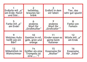 Vorschau - Spiele - Endlaut "a": Würfelspiel zu "a"-Wörtern - Seite 2