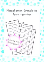 Vorschau - Stationenlernen - Einmaleins-Klappkarten - Teilen - geordnet - Deckblatt