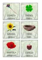 Vista previa - Juegos / Gamificación - Ruleta y bingo letra imprenta (primavera) - página 1