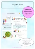 Vorschau - Poster - Mathekonferenz in der 2. Klasse - Deckblatt