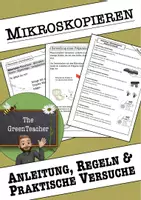 Vorschau - Arbeitsblätter - Mikroskopieren lernen Klasse 5–7 – Arbeitsblätter mit Anleitung & Versuchen (Biologie) - Deckblatt