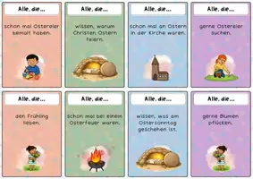 Vorschau - Stundenentwürfe - Bewegungsspiel: Alle, die... Frühling und Ostern - Seite 1