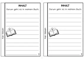 Vorschau - Arbeitsblätter - Meine Buchvorstellung - begleitendes Heftchen - Seite 3