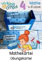 Vorschau - Stationenlernen - Mathekartei Klasse 4 | Übungskartei Mathematik & Freiarbeitsmaterial - Seite 1
