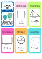 Vista previa - Refuerzo / NEE / Materiales de apoyo - LLAVERO DE GEOMETRÍA: ÁREAS DE LAS FIGURAS PLANAS - Portada