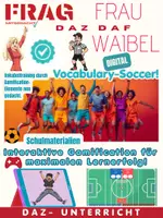 Vorschau - Spiele - Schulmaterialien DAZ Klassenspiel im Fußballstadion – interaktives digitales Wortschatztraining - Deckblatt
